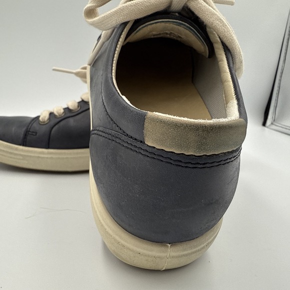 Ecco Womens Shoes Size 8.5 (39) Blue Leather Lace Up Comfort Casual Sneakers - Picture 14 of 16